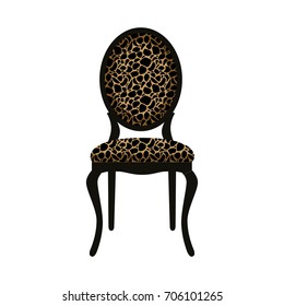 Vector illustration chair. Elegant chair.