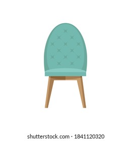 Vector illustration of a chair in a flat style, a room decor element