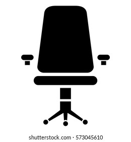 Ilustración vectorial del icono de la silla
