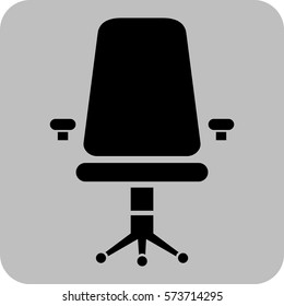 Ilustración vectorial del icono de la silla
