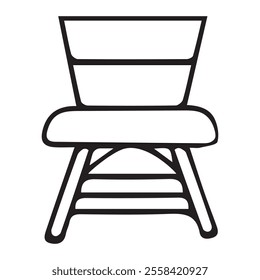 Vector illustration, chair icon design