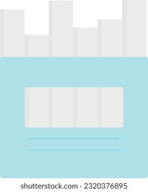 Vector illustration of a chalkboard icon. White chalk for blackboards.