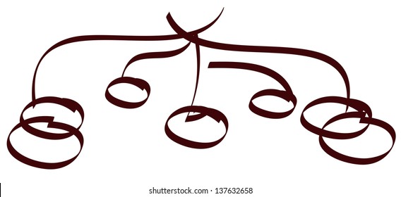 Vector illustration of a Chandelier