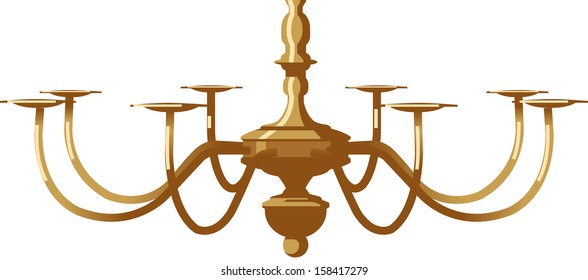 Vector illustration of a chandelier