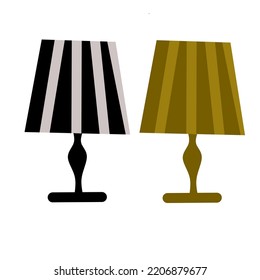 Vector illustration of a chandelier bulb light.