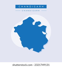 Vector illustration vector of Chandigarh city map india city