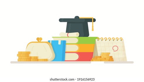 Vector illustration of the change of money. 