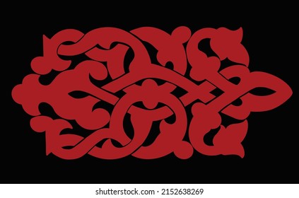 Vector illustration of changeable colors Traditional flora Tent Fabric . 
