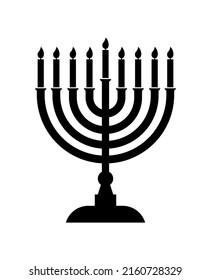 vector illustration of chanukah icon on a white background