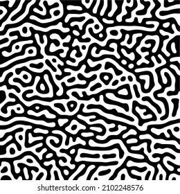 A vector illustration of a chaotic black-and-white pattern th chaotic elements