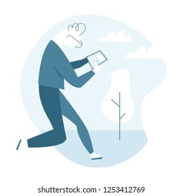 Vector Illustration with character