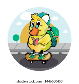 Vector illustration character design ducks
