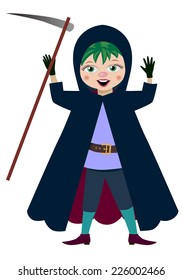 Vector illustration. Character Halloween hero for the holiday. 