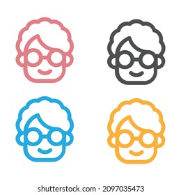 Ilustración vectorial de la cabeza de carácter aislada en fondo blanco