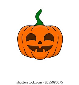 Vector illustration character jack'o lattern pumpkin Halloween