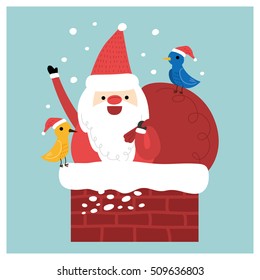 Vector illustration - Character of Santa Claus 