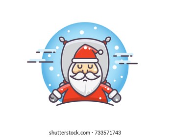 Vector illustration - Character of Santa Claus
