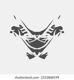 vector illustration character tattoo monster back tattoo muscular man chest tattoo or others