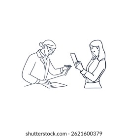 Ilustración vectorial de personajes de lluvia de ideas