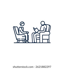vector illustration of characters having a discussion