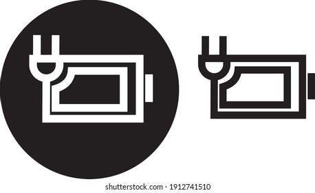 ilustración vectorial de un icono de cargador