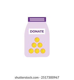 Vector Illustration of Charitable Donation Concept