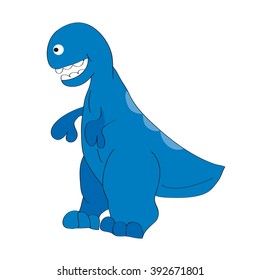 Vector illustration. Charming big -Tyrannosaurus.