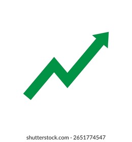 Ilustração vetorial de um Gráfico Acima em estilo plano isolado em plano de fundo branco. Ilustração de gráfico moderna e minimalista
