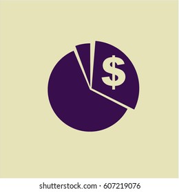 Vector Illustration of chart icon vector symbol flat app web concept website
