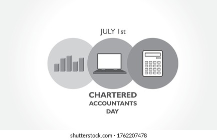 Vector Illustration Of Chartered Accountant Day Observed On 1st July In India