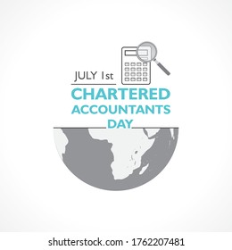 Vector Illustration Of Chartered Accountant Day Observed On 1st July In India