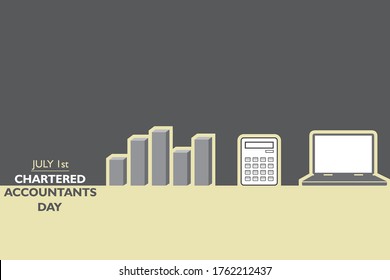 Vector Illustration Of Chartered Accountant Day Observed On 1st July In India