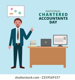 Vector illustration of Chartered Accountant Day