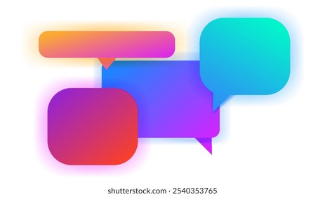 Vector illustration. Chat bubble icon. Chat, message, chatting.