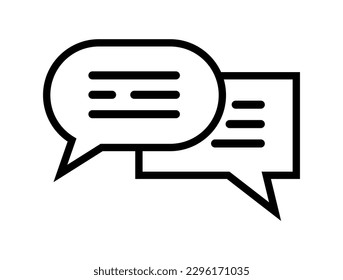 vector illustration of chatting icon on white background