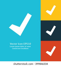 Vector illustration of check icon