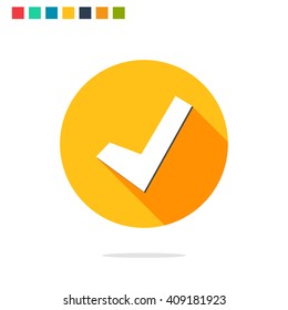 Vector illustration of check icon