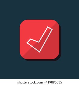 Vector illustration of check icon