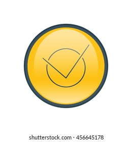 Vector illustration of check icon