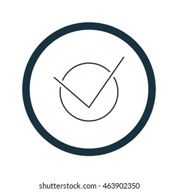 Vector illustration of check icon