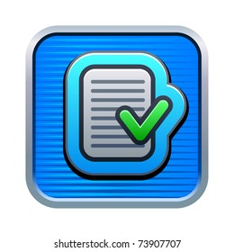 Vector illustration of check list icon