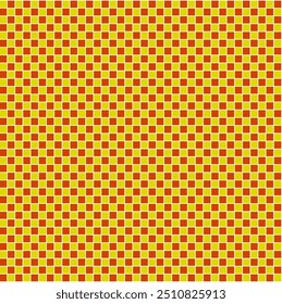 Ilustração vetorial, padrão de tabuleiro de xadrez em cores amarelas e marrons.