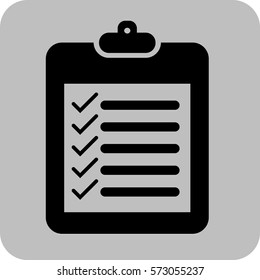 Vector Illustration of check-list Pad Icon
