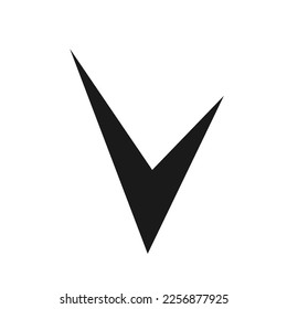 Ilustración vectorial, icono de marca de verificación. Aislado sobre un fondo blanco.