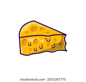 Queso Ilustración vectorial sobre fondos blancos