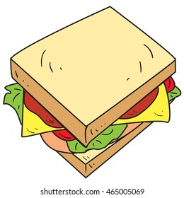 Vector Sandwich Make You Feel Hungry Stock Vector (Royalty Free) 1540089197