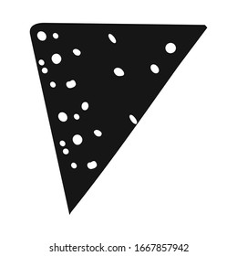 Vector illustration of cheese and slice symbol. Graphic of cheese and milk vector icon for Stock.