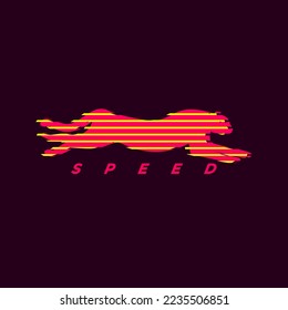 Design-Vorlage für die Vektorgrafik-Cheetah-Logo für Geschwindigkeitsprodukte oder Unternehmen