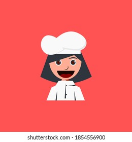 vector illustration of a chef avatar, with various styles of hats, chef icon, chef avatar, identity.