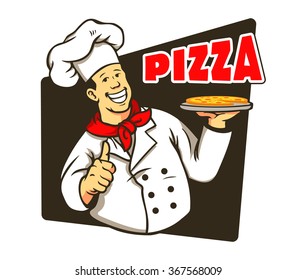 1,051 Chef pizza serving smiling Images, Stock Photos & Vectors ...